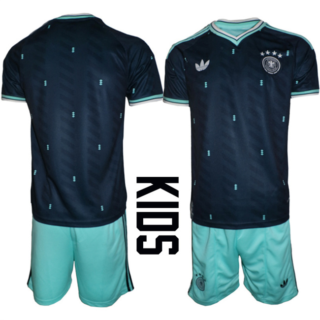 Youth Germany Blank Navy 2026 Away Soccer Jersey Suit